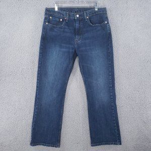 🚫SOLD🚫LEVI'S 527 Boot Cut Jeans Mens Sz 34x30 Dark Washed Faded Whiskered